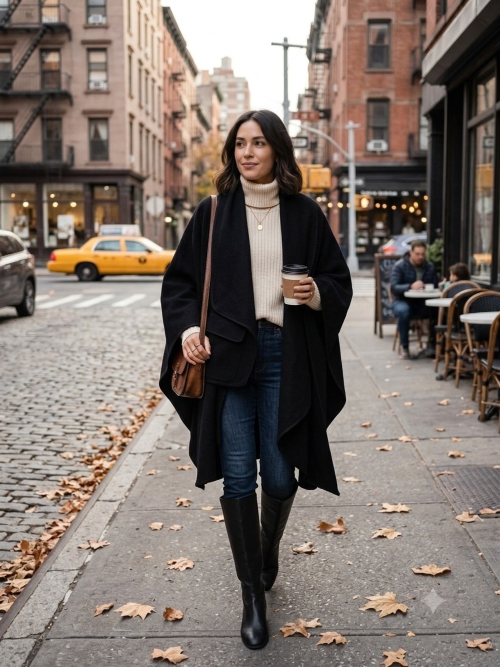 Wool Cashmere poncho